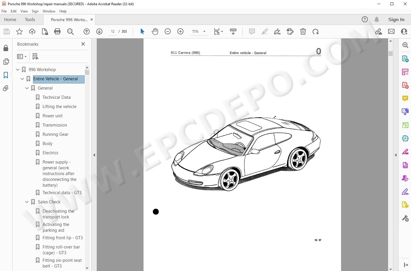 Porsche 911 Carrera 1997 - 2005 service manual